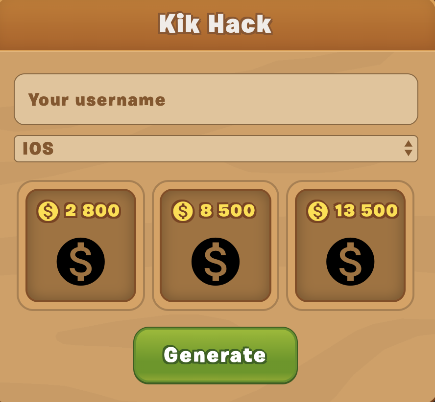 kik hack online tool